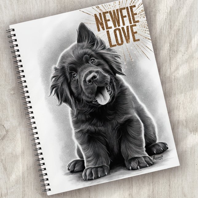 Neufundland-Hund der Liebe Newfie Notizbuch (Von Creator hochgeladen)