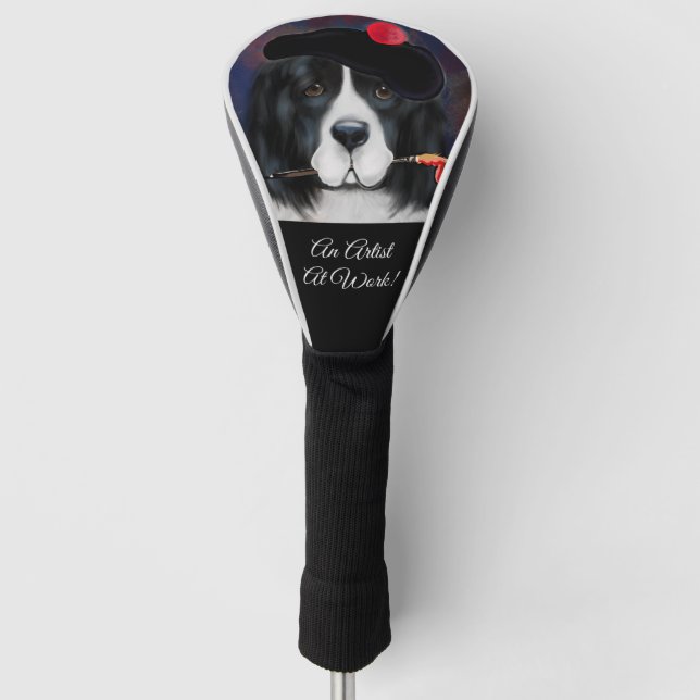 Neufundland-Hund Golf Headcover (Vorderseite)