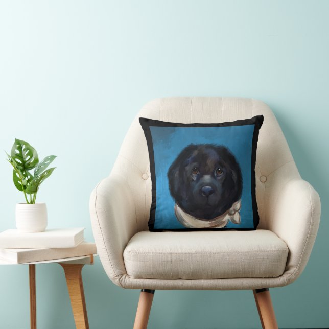 Neufundland-Hund Kissen (Stuhl )