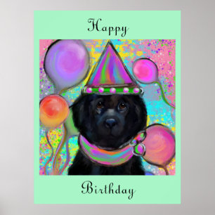 Neufundland-Hund Poster