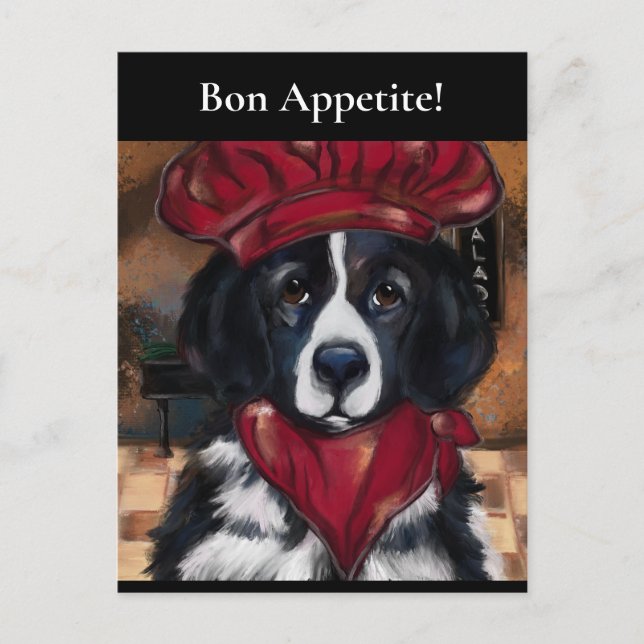 Neufundland-Hund Postkarte (Vorderseite)