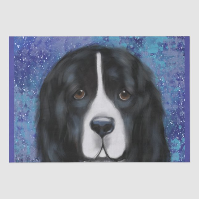 Neufundland-Hund Seidenpapier (Vorderseite)