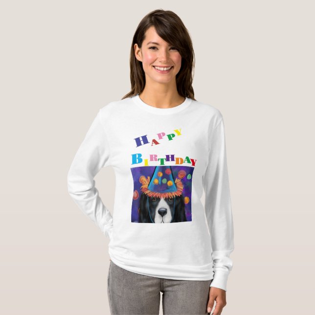 Neufundland-Hund T-Shirt (Vorne ganz)
