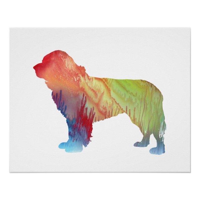 Neufundland Hunde Kunst Poster (Vorderseite)
