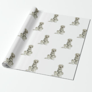 Neufundland-Hundegeschenk-Packpapier Geschenkpapier