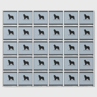 Neufundland-Hundegeschenkverpackung Geschenkpapier