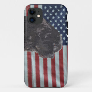Neufundland-Hundepatriotischer Telefonkasten Case-Mate iPhone Hülle