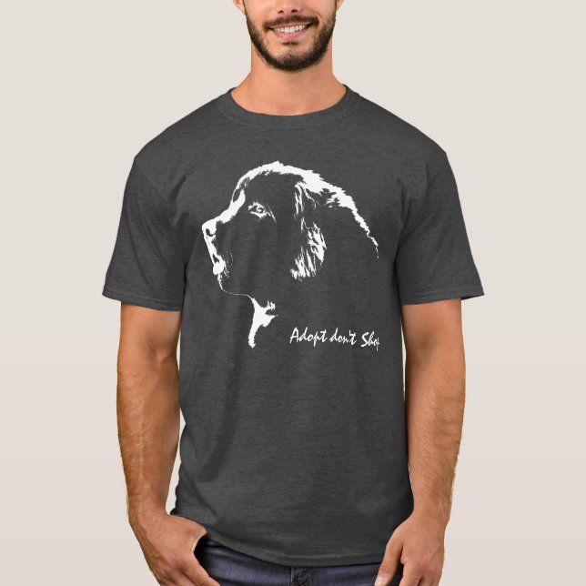 Neufundland-Hundeshirt Adopt kaufen nicht Shirt (Vorderseite)