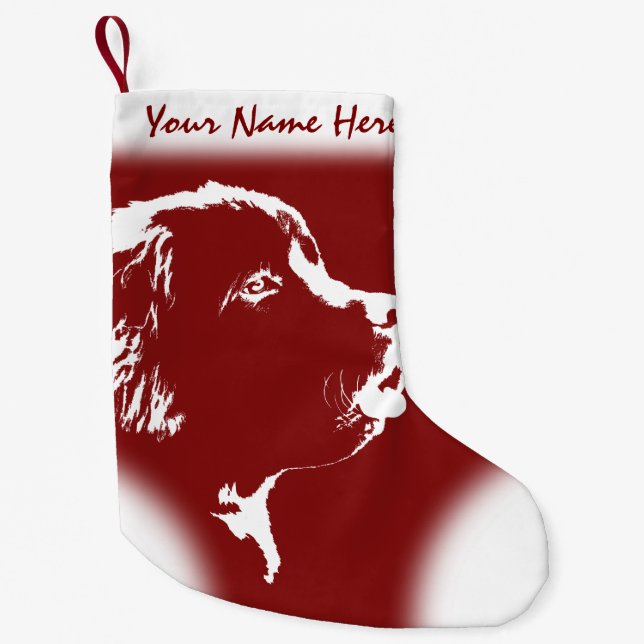 Neufundland-HundeweihnachtsStrumpf-HundeStrümpfe Kleiner Weihnachtsstrumpf (Vorderseite)