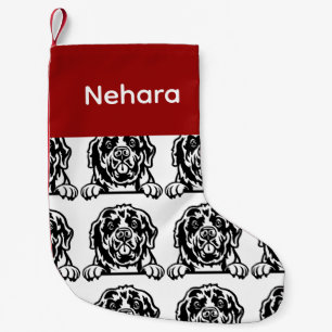 Neufundland Hundsocken Maßgeschneiderte Hundsocken Kleiner Weihnachtsstrumpf