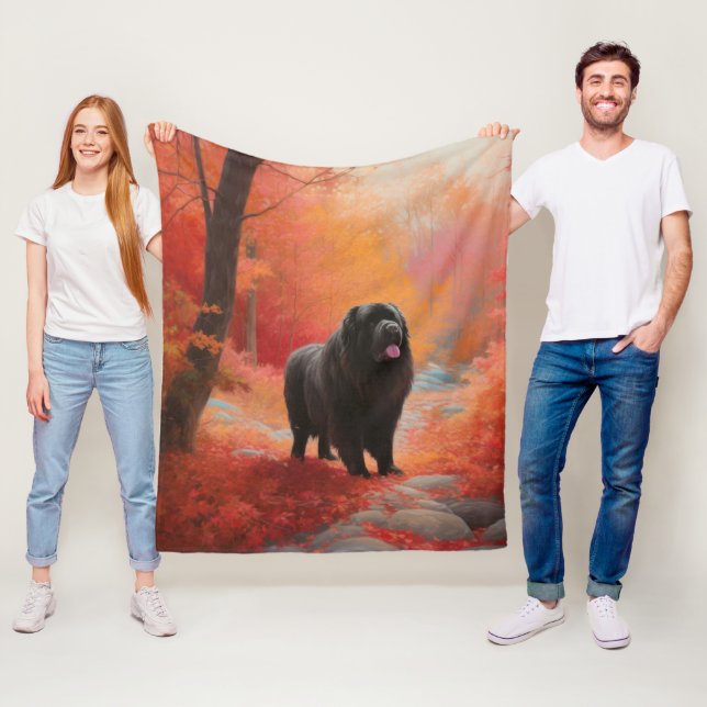 Neufundland im Herbst Leaves Fall Inspiriert Fleecedecke (Beispiel)