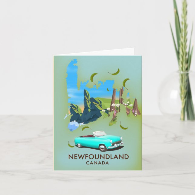 Neufundland Kanada Reiseplakat (Vorderseite)