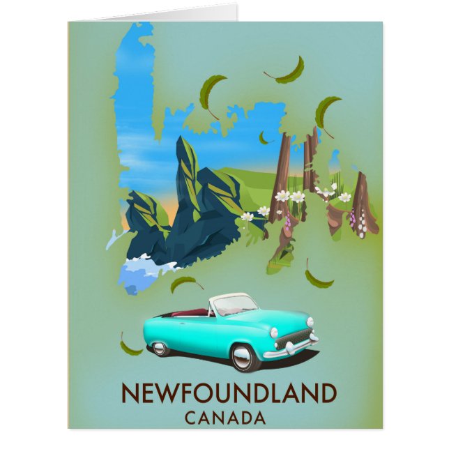 Neufundland Kanada Reiseplakat (Vorderseite)