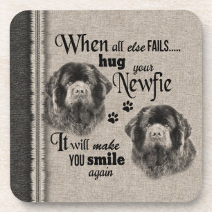 Neufundland-Kunst, wenn alles zitiert versage Getränkeuntersetzer