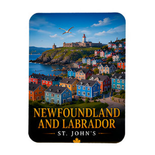 🗺️ Neufundland-Labrador-Reiseerinnerung Magnet