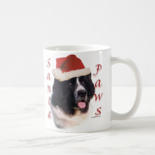 Neufundland (Landbesitzer) Santa Paws Kaffeetasse