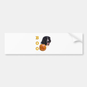 Neufundland Landseer Halloween Boo Autoaufkleber