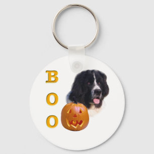 Neufundland Landseer Halloween Boo Schlüsselanhänger