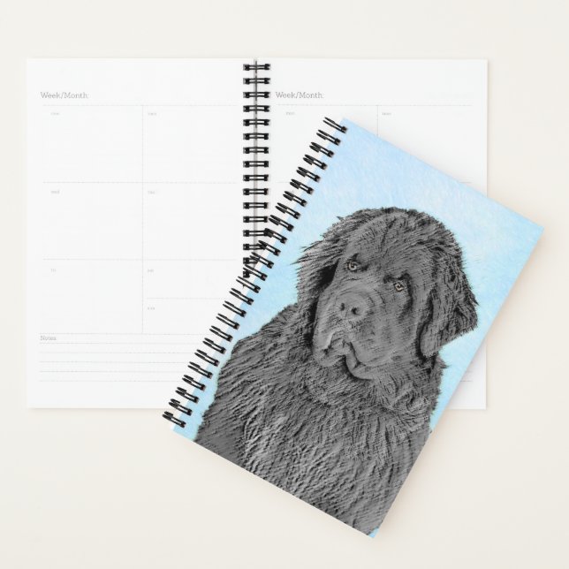 Neufundland Malerei - Niedliche Original Hunde Kun Planer (Anzeige)