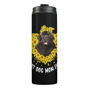 Neufundland Mama liebt   Sonnenblumengeschenk Thermosbecher