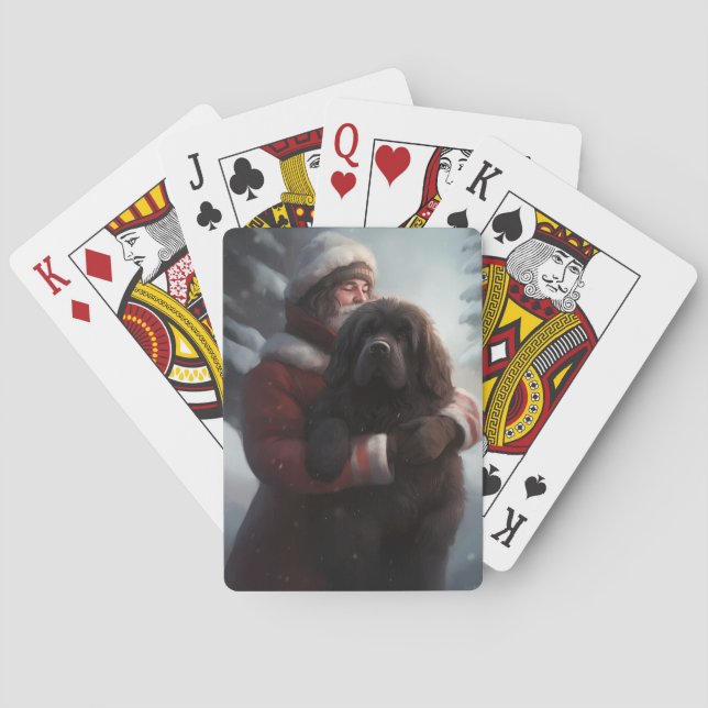 Neufundland mit Weihnachtsfeiertag Spielkarten (Rückseite)