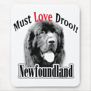 Neufundland muss Liebe-Geifer Mousepad