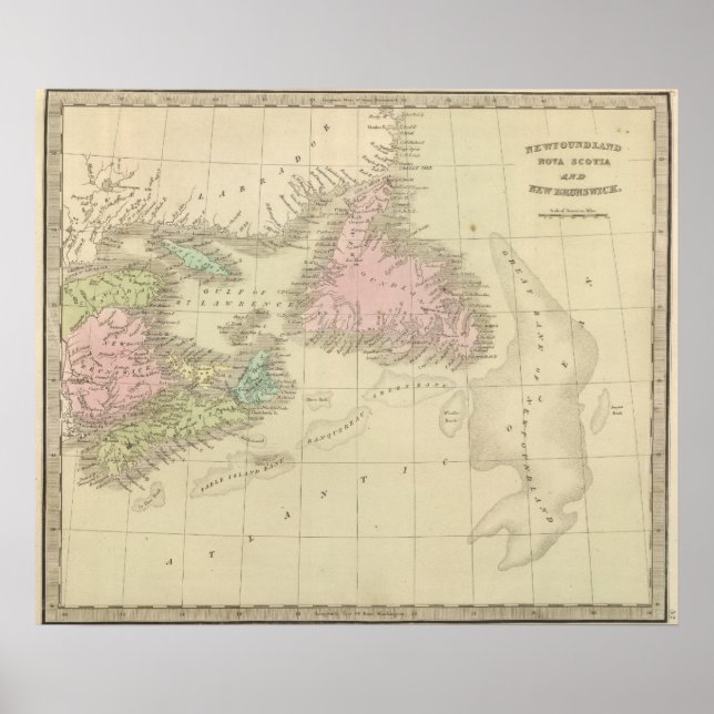 Neufundland, Nova Scotia und New Brunswick Poster (Vorne)