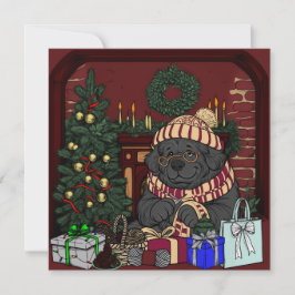 Neufundland Oma/Opa Feiertagskarte