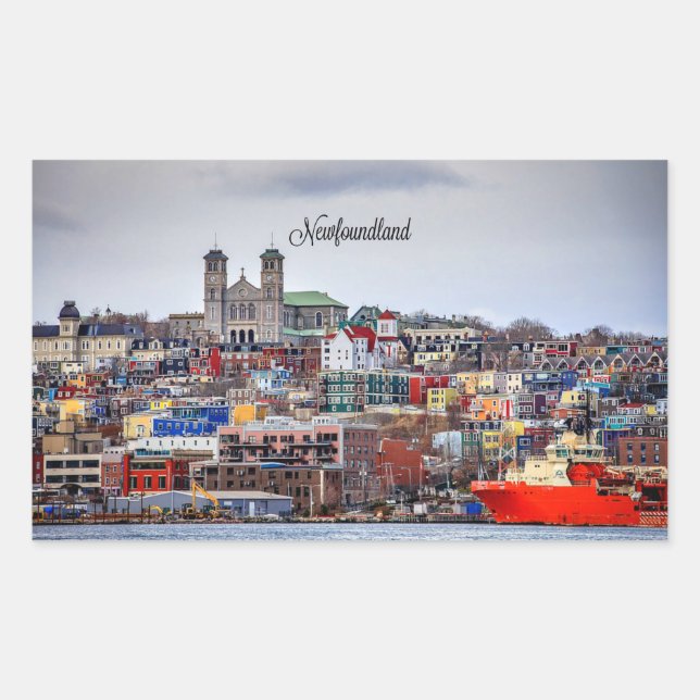 Neufundland, Panoramafoto Rechteckiger Aufkleber (Vorderseite)