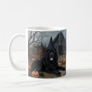 Neufundland Pumpkins Halloween Beängstigend Kaffeetasse