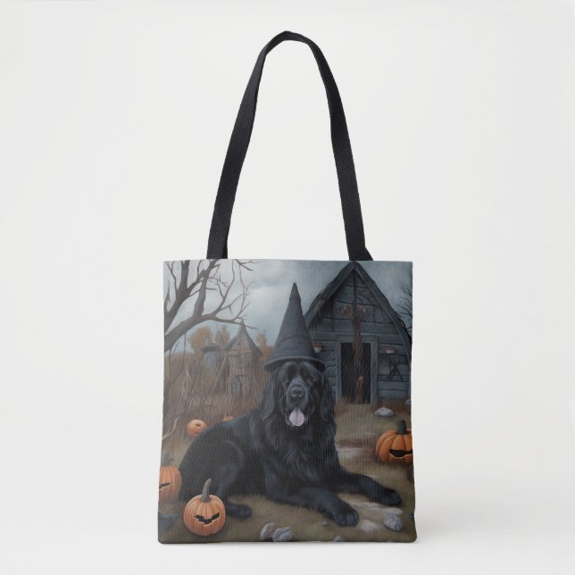 Neufundland Pumpkins Halloween Beängstigend Tasche (Vorderseite)