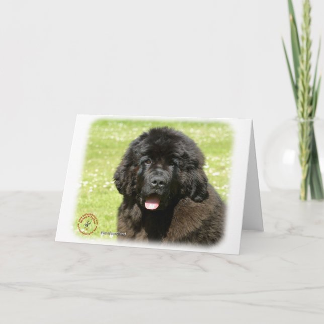 Neufundland Puppy9T086D-104 Karte (Vorderseite)
