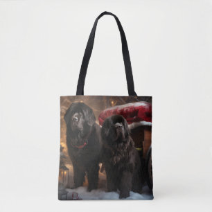 Neufundland Schneeschlitten Weihnachtsdekoration Tasche