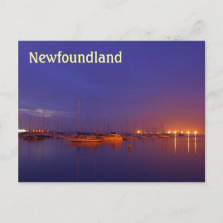 Neufundland Segelboote in Jachthafen bei dusk Post Postkarte