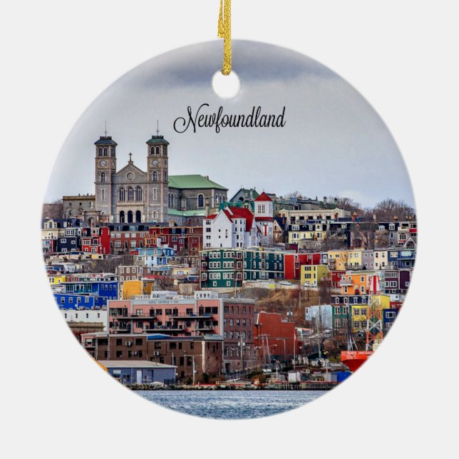 Neufundland, Stadtbild Keramikornament (Hinten)