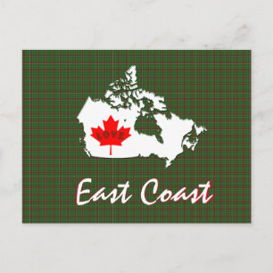 Neufundland tartan Postkarte für die Ostküste anpa