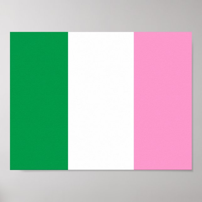 Neufundland-Tricolor-Flagge (Kanada) Poster (Vorne)