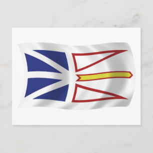Neufundland und Labrador Flagge Postkarte