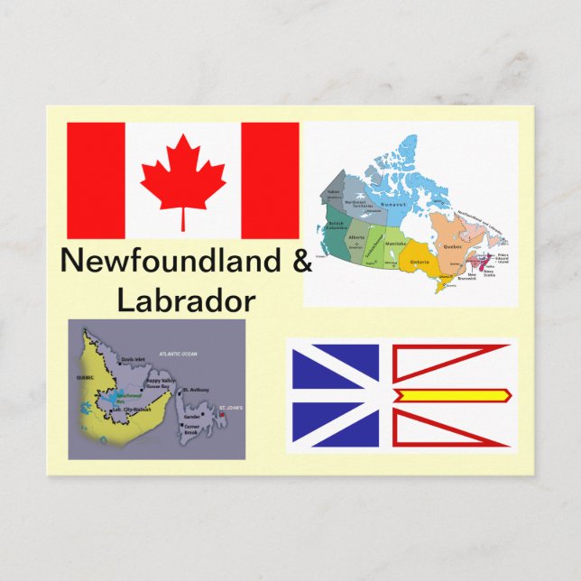 Neufundland und Labrador Kanada Postkarte (Vorderseite)