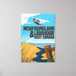 Neufundland und Labrador-Reiseplakat Leinwanddruck