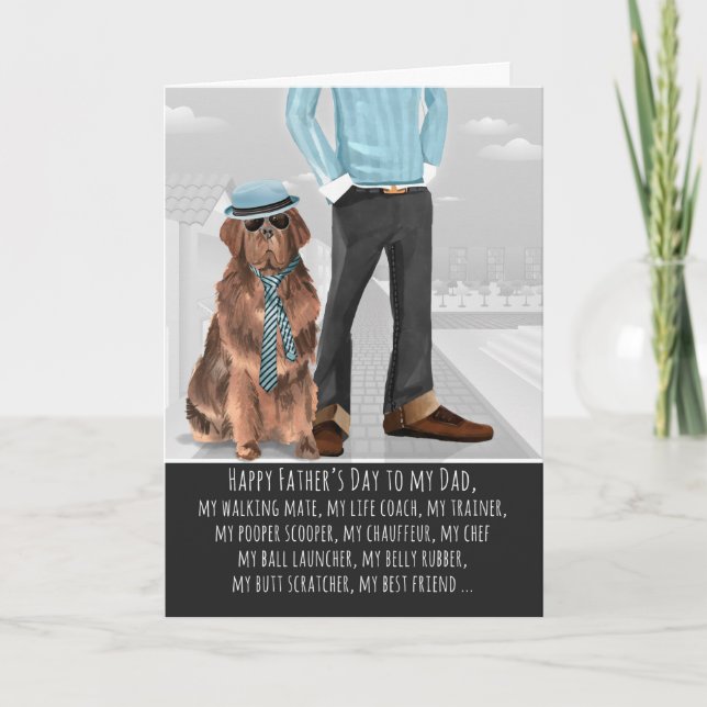 Neufundland vom Tag des Hundes-Vaters Karte (Vorderseite)
