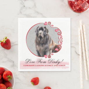 Neufundland Wedding Neapel mit Hunde Foto Serviette