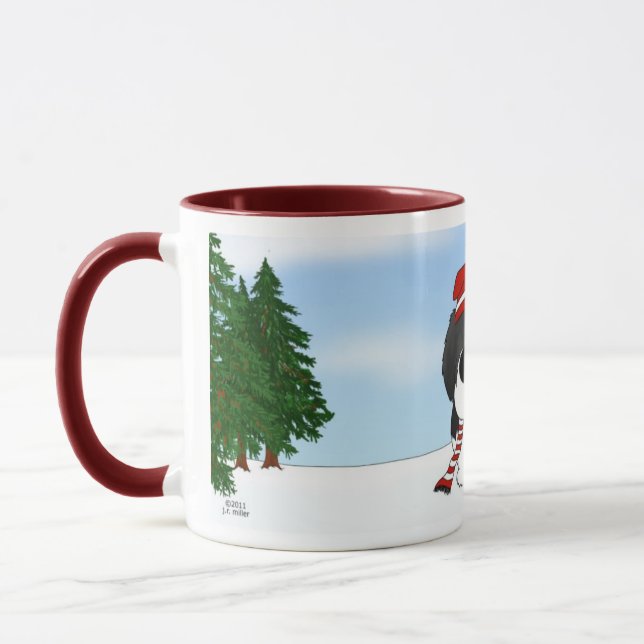 Neufundland-Weihnachten Tasse (Links)