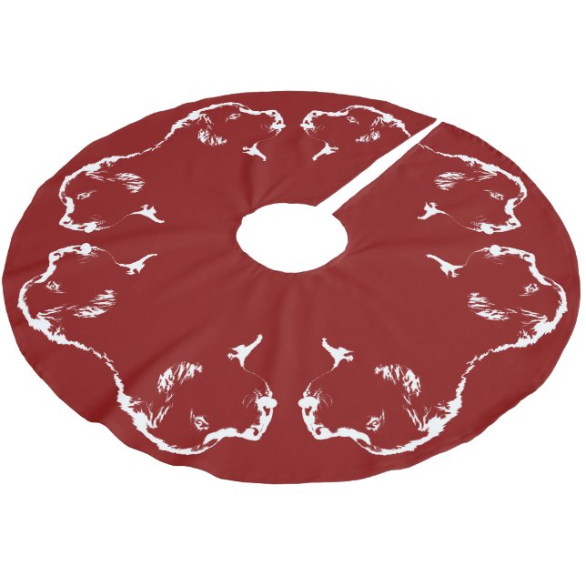 Neufundland-Weihnachtsbaum-Rock-Hundebaum-Röcke Polyester Weihnachtsbaumdecke (Schrägansicht)
