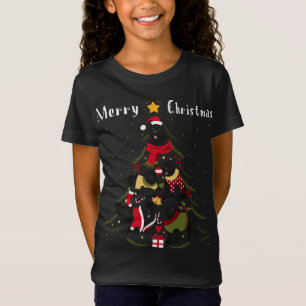 Neufundland Weihnachtsbaum Xmas Dog Lover T-Shirt