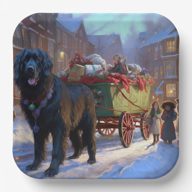 Neufundland Weihnachtsfeiertage Pappteller (Vorderseite)