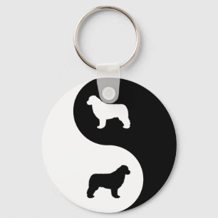 Neufundland Yin Yang Schlüsselanhänger