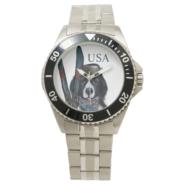 NEUFUNDLÄNDER  ARMBANDUHR (Vorderseite)