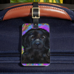 Neufundländer Hund Gepäckanhänger