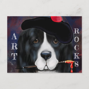 Neufundländer Hund Postkarte